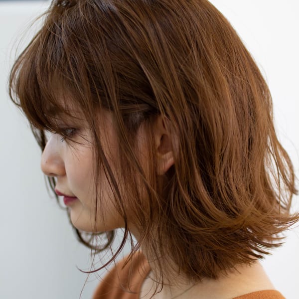 小顔カット_マニッシュ _フレンチボブ _美髪_ネイビーカラ|acoron 新宿