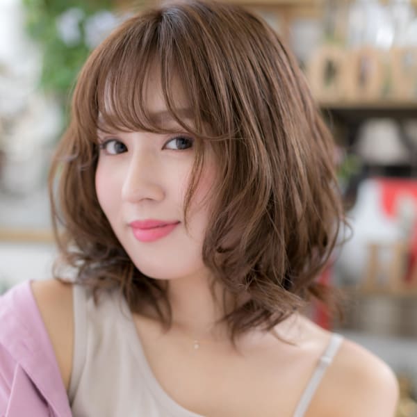 外国人風ミックスカール♪大人かわいいボブディ ブランジュ