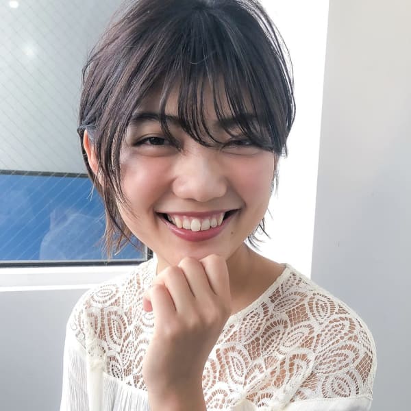小顔カット_マニッシュ _フレンチボブ _美髪_ネイビーカラ|acoron 新宿