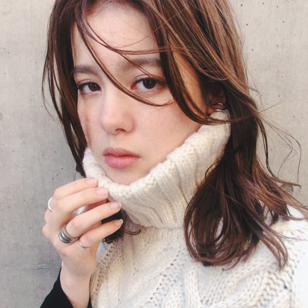 低温デジタルパーマで大人セミディ《LYON CHIEMI》