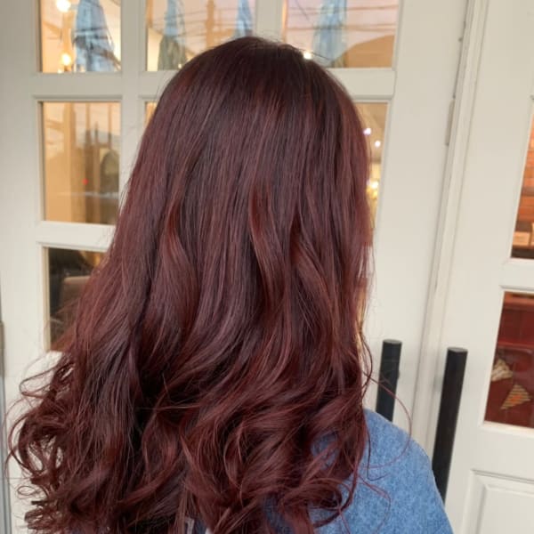 赤髪☆ロングヘアで秋色ヘア