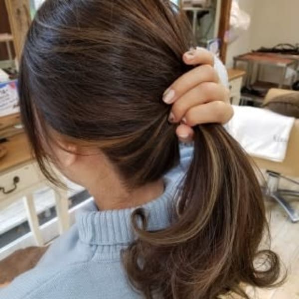 ロング×ラベンダーアッシュ