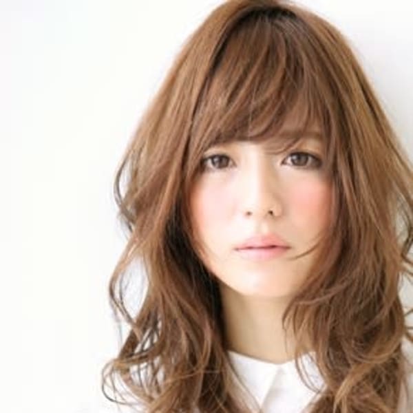 【nao*c生駒】マロンベージュカラー☆ほつれロングウェーブ