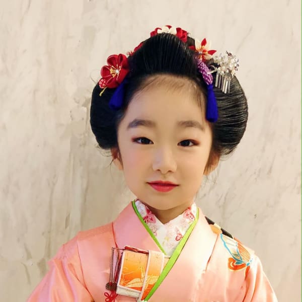 七五三日本髪ーふっくら可愛い舞子風ー