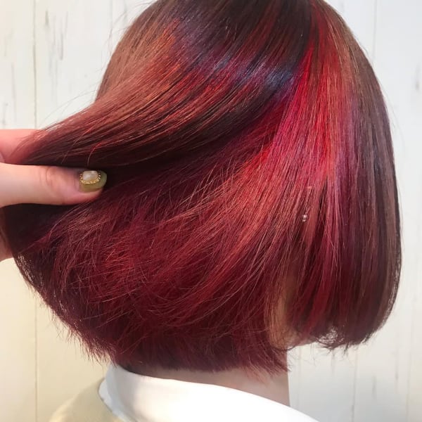オススメ順 ストリート ストレート レッド ピンク ショートの髪型 ヘアスタイル 楽天ビューティ オススメ順 ストリート ストレート レッド ピンク ショートの髪型 ヘアスタイル 楽天ビューティ