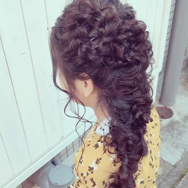 ラプンツェル風フルールヘア