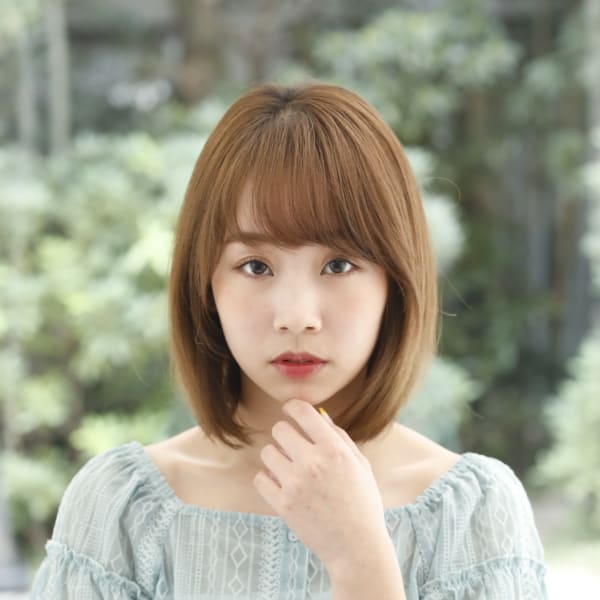 小顔レイヤーボブ