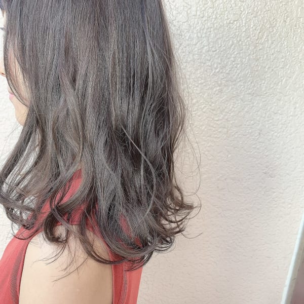 【W-ワット-新宿店 】ネイビーカラー★ブルーアッシュ☆