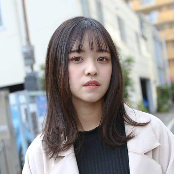 オススメ順 10代 カット ストレート アッシュ ブラウンの髪型 ヘア