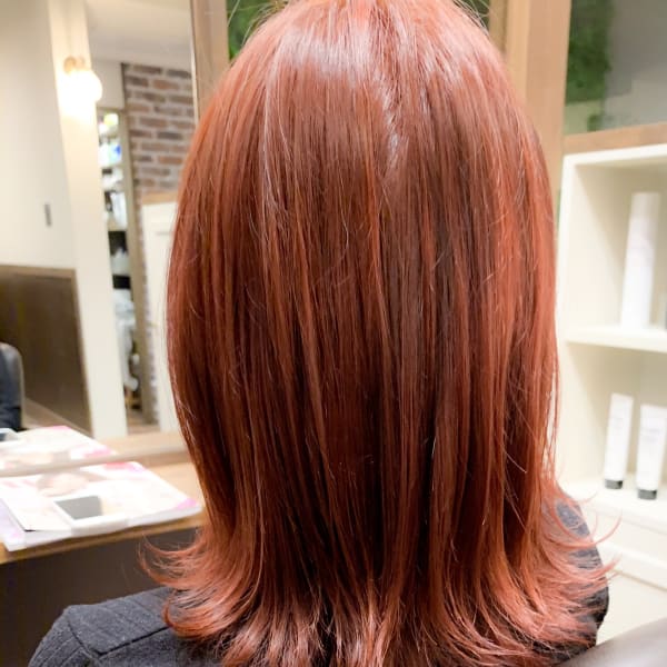 ★赤髪ミディアムスタイル★