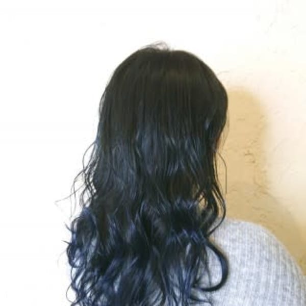 【flor 戸塚】*グラデーション+ネイビーブルーー*