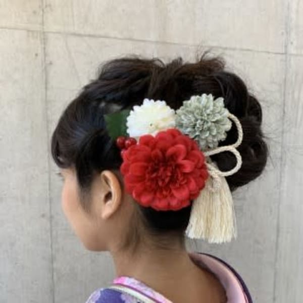 振袖に似合うクール系アップ