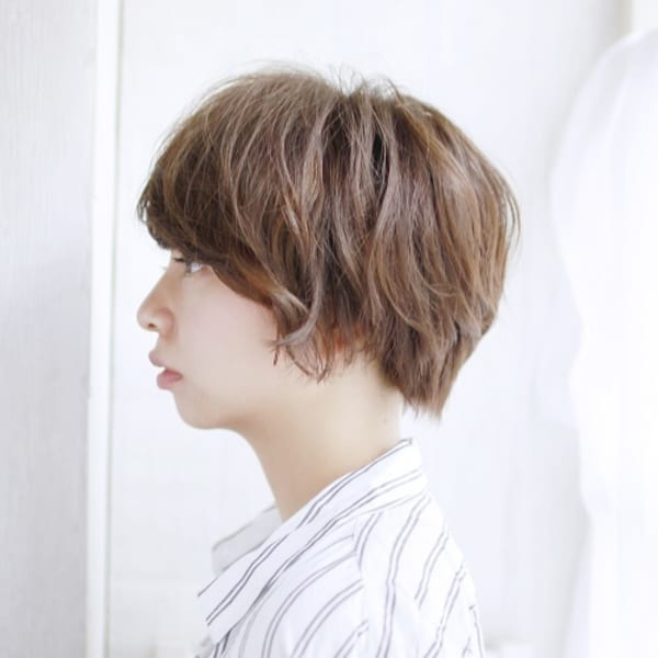 20代30代40代　丸みニュアンスショート【草津】