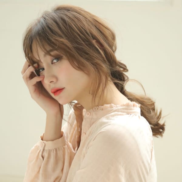 #ナチュラルピンク#ラベンダーピンク#美髪ケア#ガレット梅田