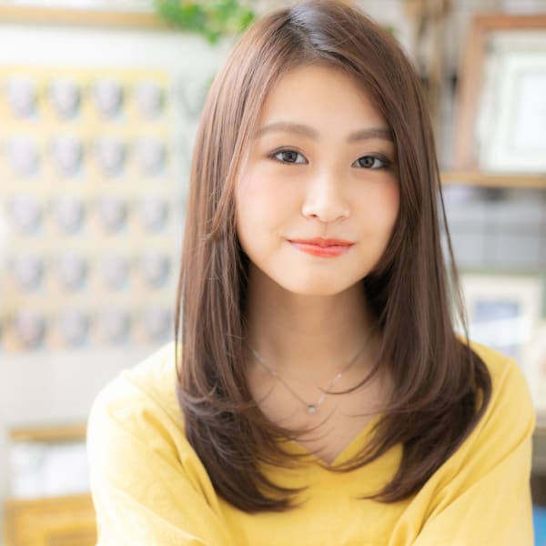 美人顔☆大人かわいいツヤセミロング 簡単スタイリング