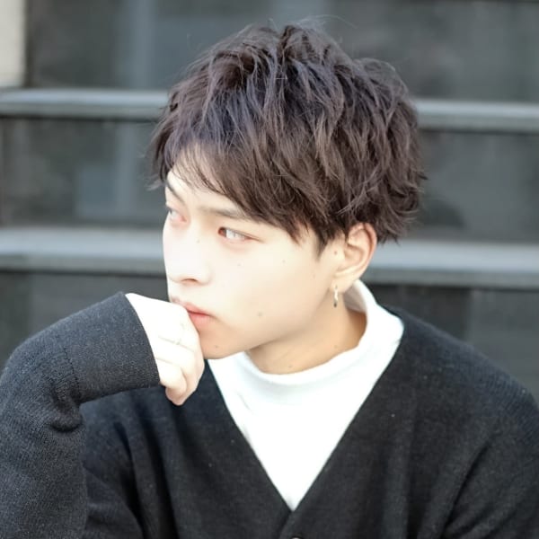 ツーブロックのチェイスマッシュ