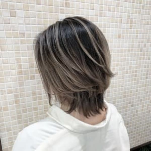 ★コントラストバレイヤージュ×ウルフ★