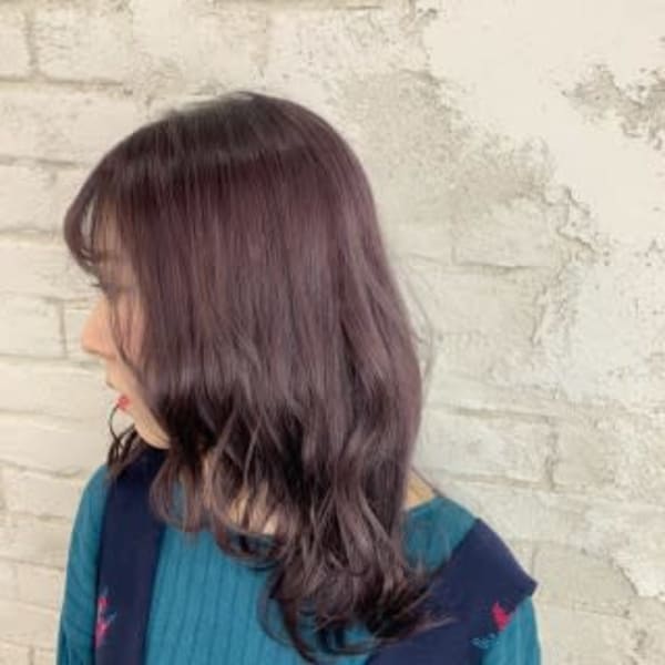 ラベンダーグレージュ　ダブルカラー池袋