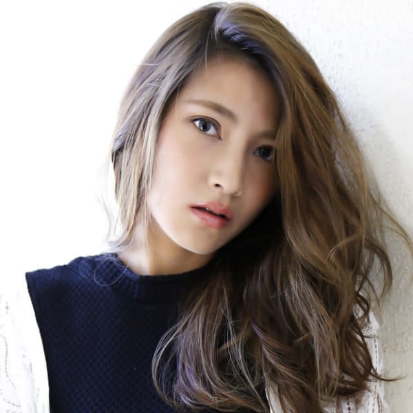 サイドパートウェーブ×3D外国人風アッシュ