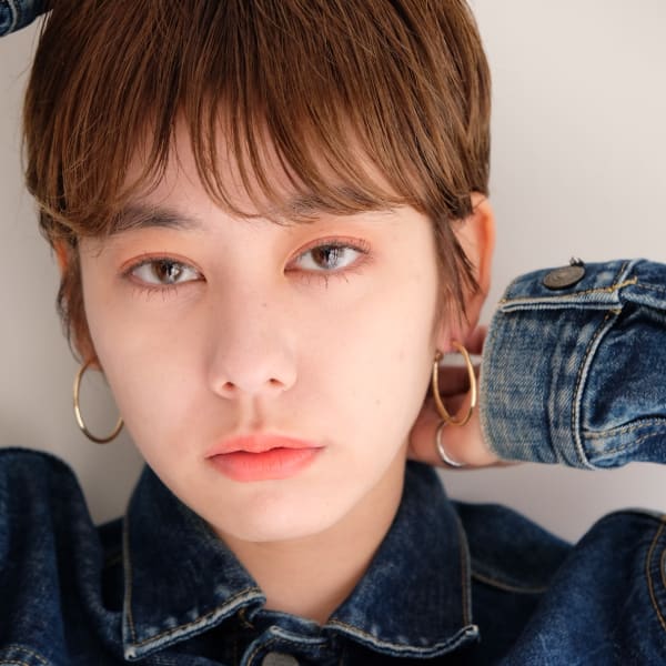 マッシュショート×イエローベージュ