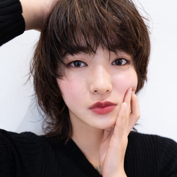 オススメ順 30代 ナチュラル ウルフ 黒髪の髪型 ヘアスタイル 楽天ビューティ