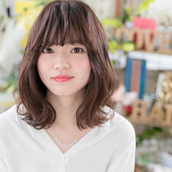 *bliss*大人かわいい♪くせ毛風くびれセミディ