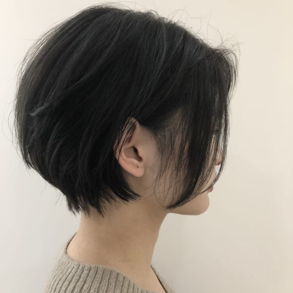 ブルージュ×丸みショート