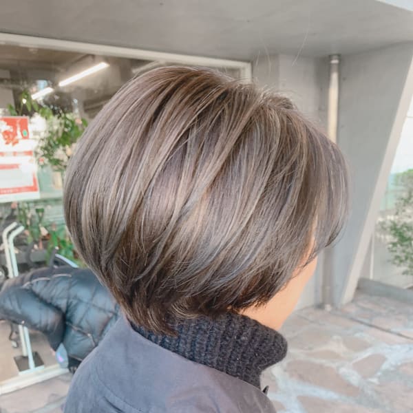 ハイライト効果☆カーキアッシュ