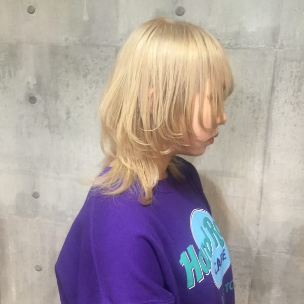 ホワイトベージュ ウルフ