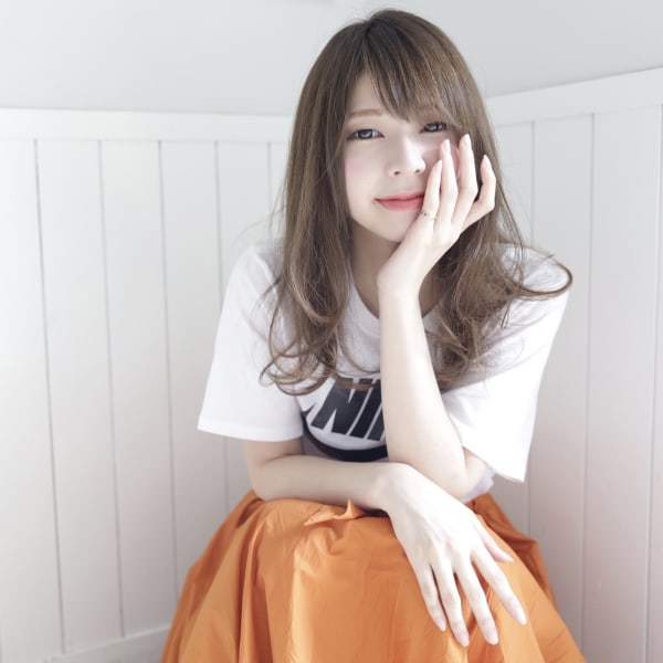 ふんわりセミロング|manon hair design..