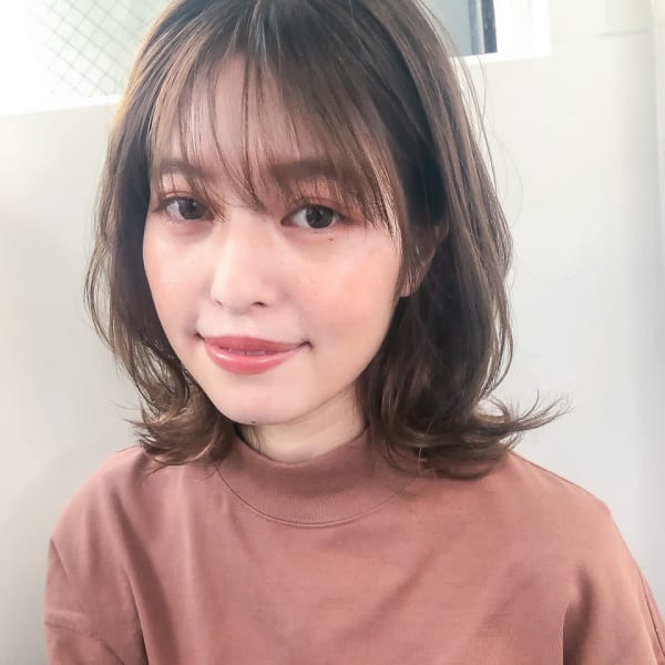 小顔カット_マニッシュ _フレンチボブ _美髪_ネイビー|acoron 新宿