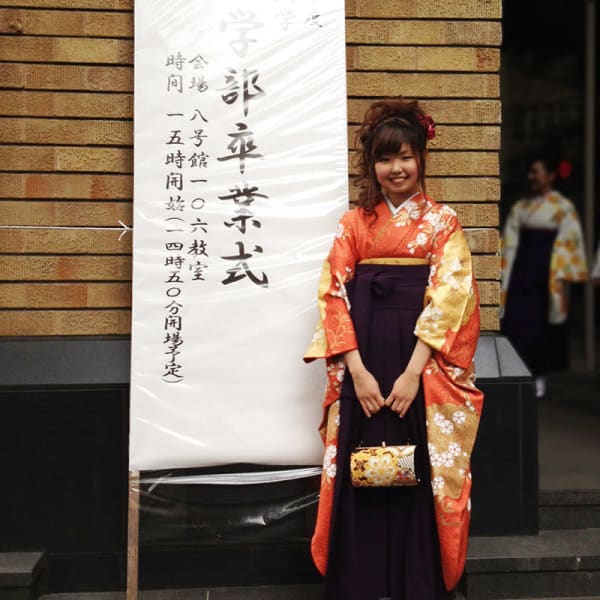 袴の着付けヘアセット