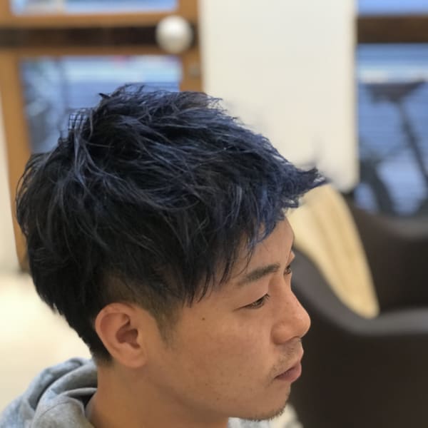 ブルーアッシュカラースタイル