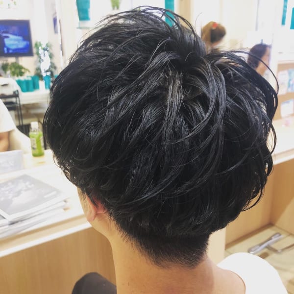 束感マッシュショート