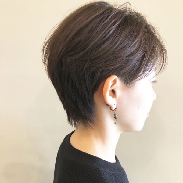 サイド刈り上げショート【ショートカット/ボブ/NOUS】
