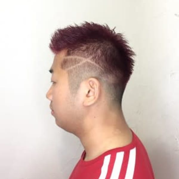 【reir下北沢】*デザイン刈り上げ+ソフトモヒカン*