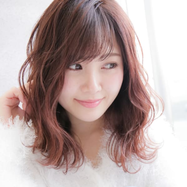 大人かわいい愛されナチュラルウェーブ