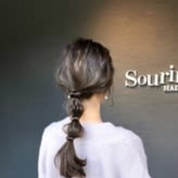 ポニーテールアレンジ玉ねぎ【sourire 神田】