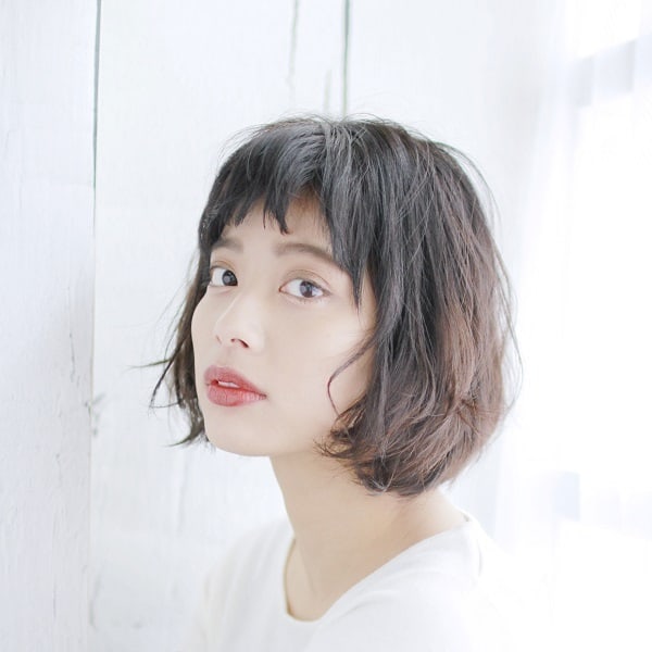 20代30代40代 奥行き感じるショートバング【近江八幡】