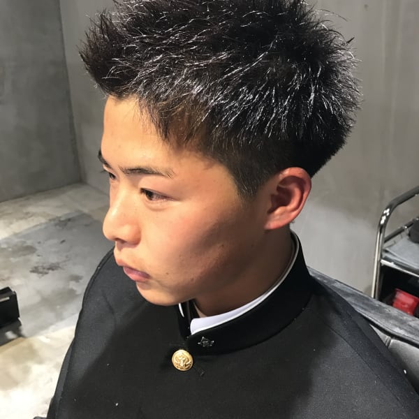 アップバングショート