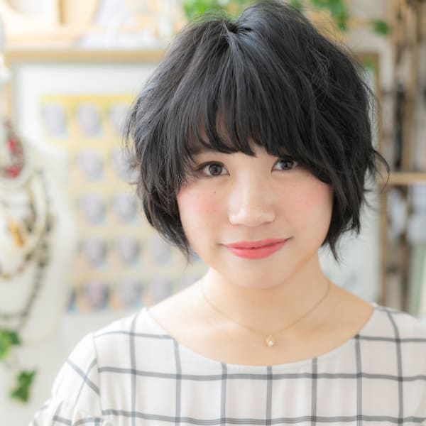 オススメ順 パーマ マッシュ 黒髪の髪型 ヘアスタイル 楽天ビューティ