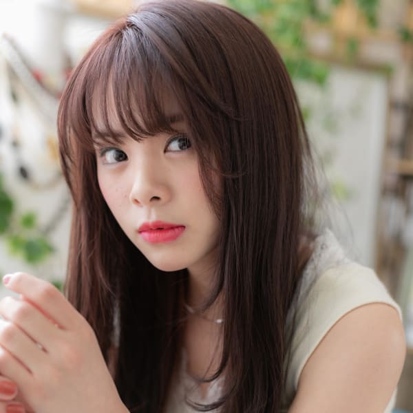 シースルーバング＆外国人風ナチュラルレイヤー　トリートメント