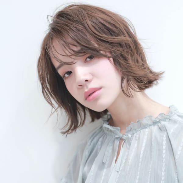 ミントベージュインナーカラー_ことりベージュ