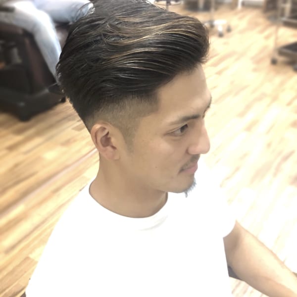 リアル外国人サイドパートオールバック