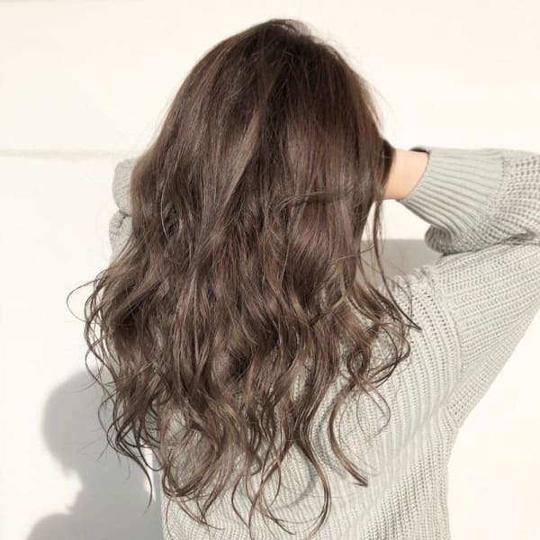 ロング×ベージュ