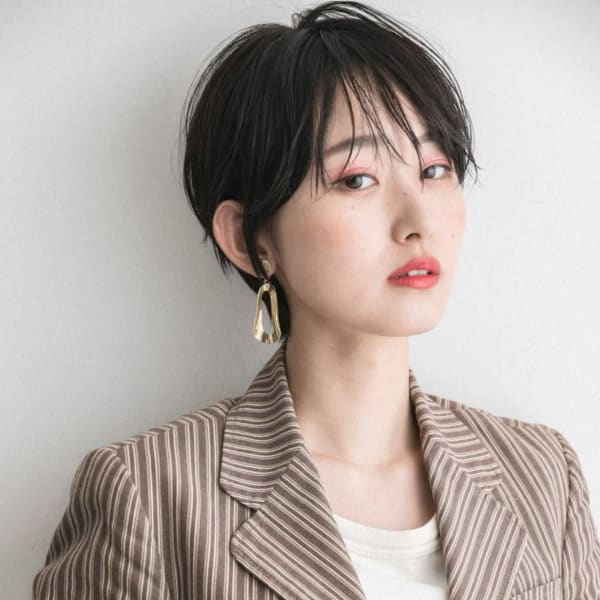 前下がりショート/ニュアンスパーマ