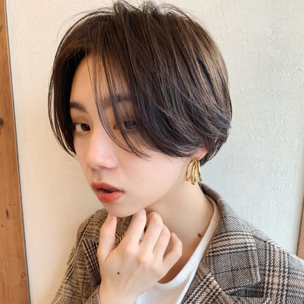 ハンサムショート/毛先パーマ