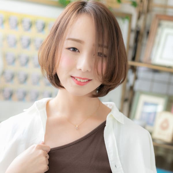 王道★前下がりのひし形大人ボブ　グラデーションカラー