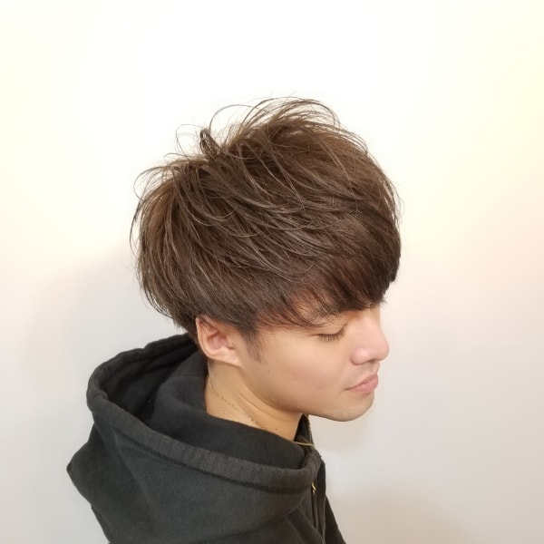 ＃ネープレス　#ツーブロック　＃メンズカラー　＃マッシュ　