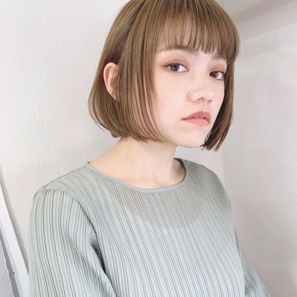 大人シンプルミニボブ【k374】